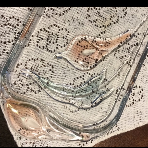 Mikasa Crystal Mayfair Canape Tray Original Walther Glass Vintage - Picture 4 of 8